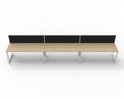 RL Loop Single Side Workstation with Screen Suitable From 1 to 3 Person