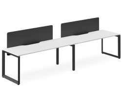 DD Forum Workstation Single Sided For 2 Person With Optic Screen