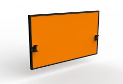 OL Studio50 Deskmount Screens Panel – Breath Fabric with Black Frame – 600mm Height