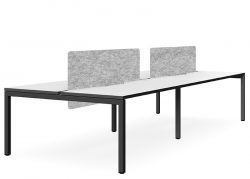 DD Plaza Workstation Double Sided For 4 Person With Sonik Screen