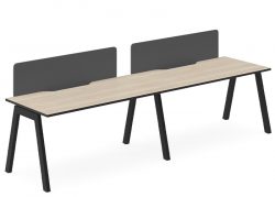 DD Vista Workstation Single Sided For 2 Person With Optic Screen