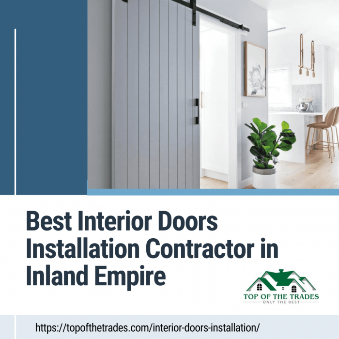 Best Interior Doors Installation Contractor in Inland Empire