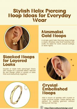 Stylish Helix Piercing Hoop Ideas for Everyday Wear