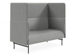 DD Noor High Back Fabric Upholstered 2 Seater Lounge