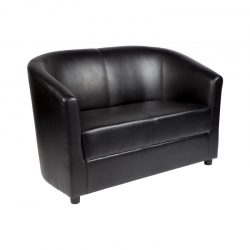 MA Omega PU Leather Upholstered 2 Seater Tub Lounge