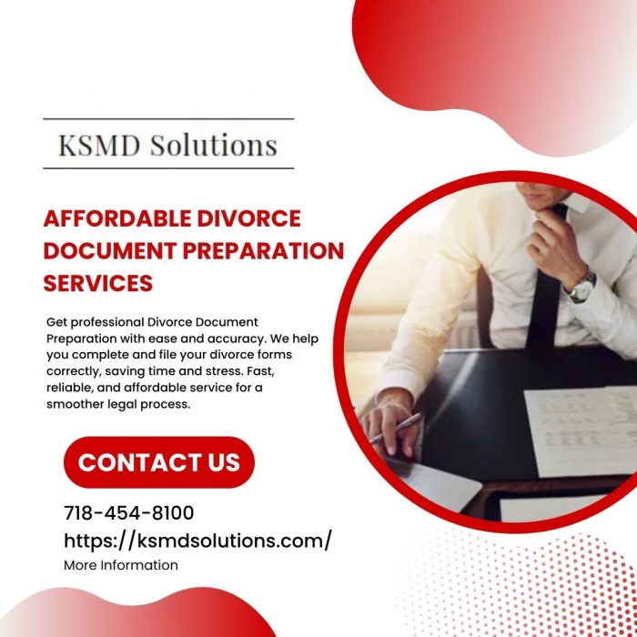 Affordable Divorce Document Preparation Services