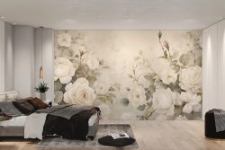 mural floral wallpaper