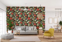 designer floral wallpaper