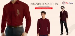 Branded Maroon Colour Shirt for Men – Casual & Formal Wear Ideas