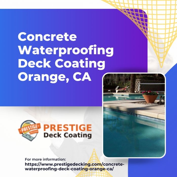 Concrete Waterproofing Deck Coating Orange, CA