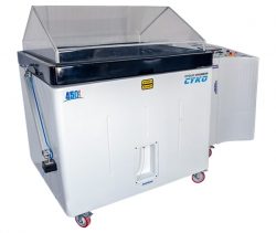 How does a salt spray chamber help evaluate corrosion resistance in materials?