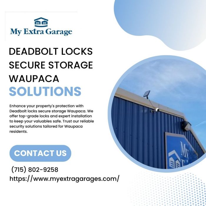 Deadbolt Locks Secure Storage Waupaca Solutions