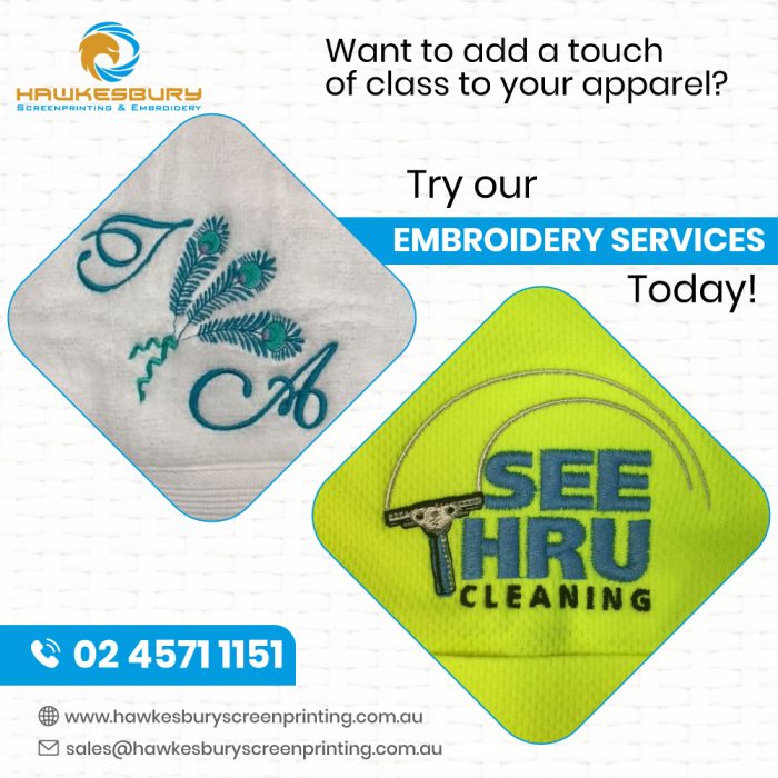 Professional Embroidery Services by Hawkesbury Screen Printing & Embroidery
