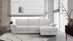 SF-395 2PC FABRIC LOUNGE FEATURING SOFA BED AND STORAGE