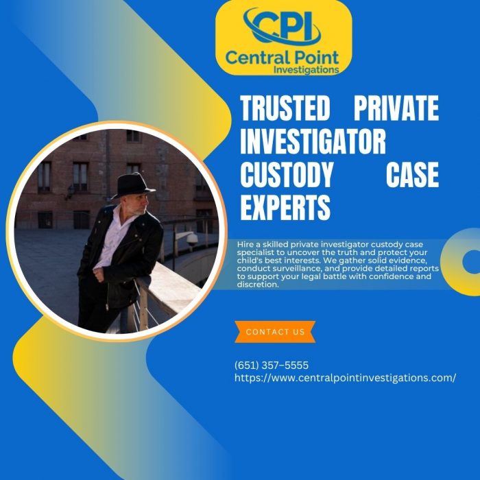 Trusted Private Investigator Custody Case Experts