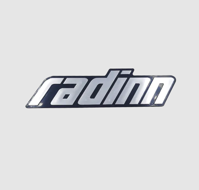 Plastic Chrome Plated Car Logo Sticker With Glue ABS 3D Badge