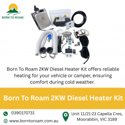 Born To Roam 2 kW Diesel Heater Kit