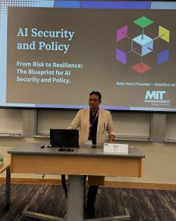 Nate Patel lead an executive session on AI Security & Policy at @mit 🛡️