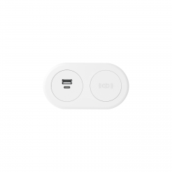 Echo In Desk GPO with Wireless Fast Charge Module