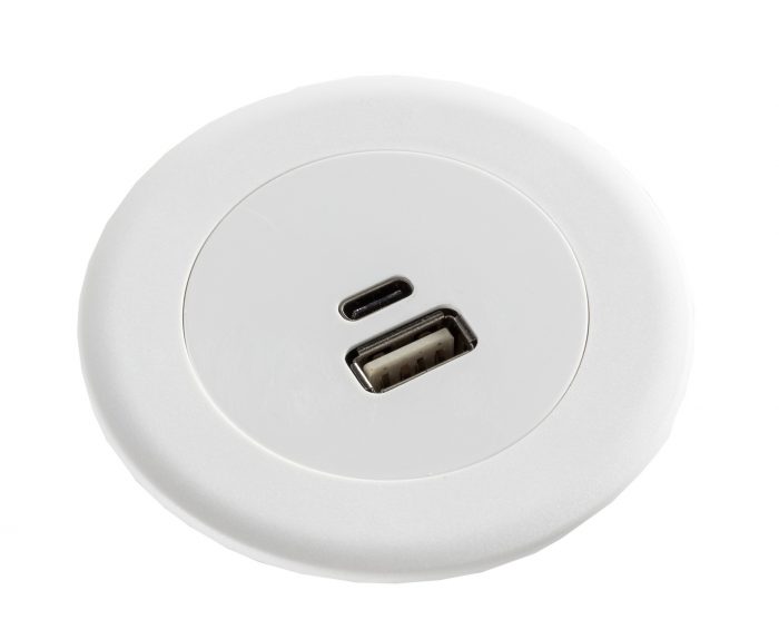 Echo In Desk USB A/C Fast Charge Module