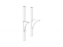OL Studio50 Screen Adjustable Shelf Brackets