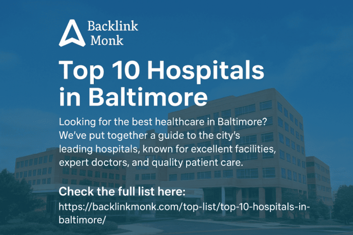 Best Hospitals in Baltimore, Maryland