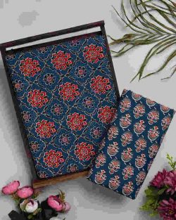 Shop Traditional Sanganeri Printed Cotton Suit Set Online for Women