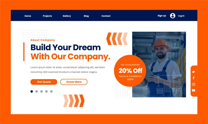 Robust Construction Website Design Agency for Builders