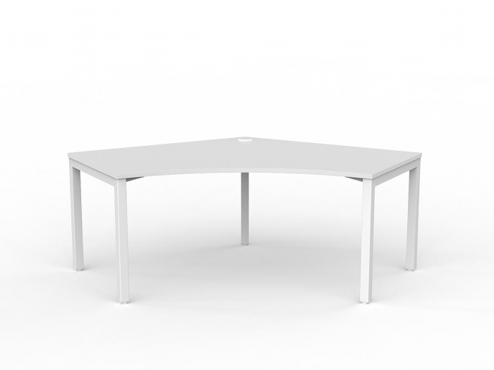 OL Axis Single 120° Workspace Corner Desk