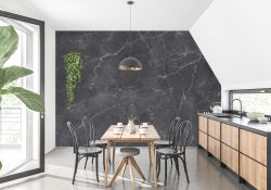 Black Gray Marble Wallpaper Mural