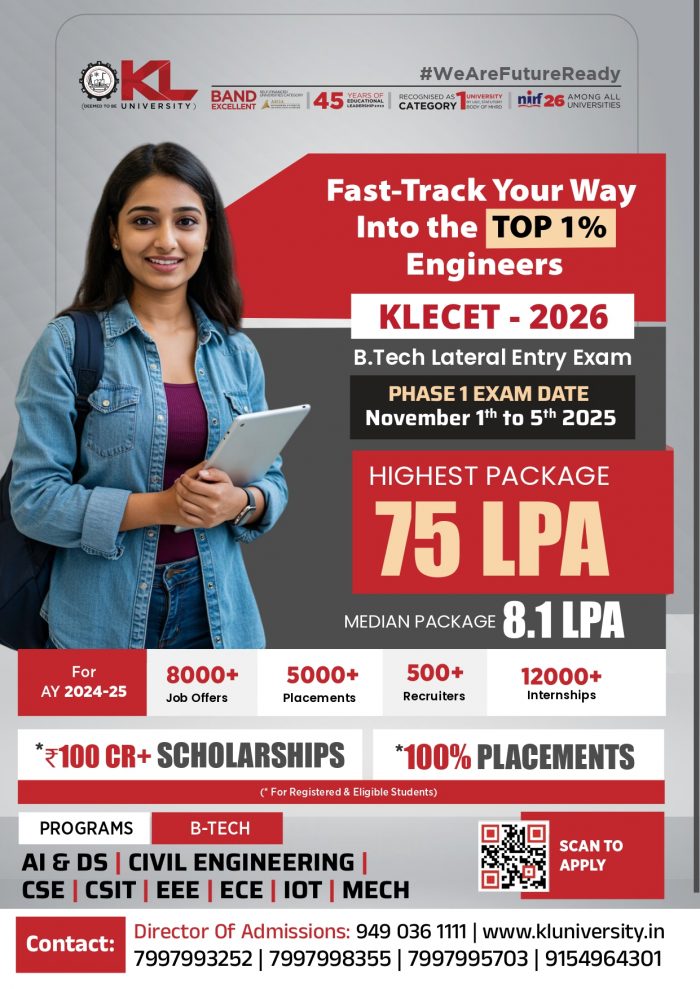 Best University In South India – KL University