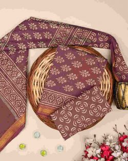 Shop Premium Discharge Print Maheshwari Silk Suit Online