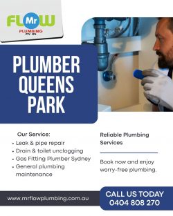 Expert Plumber Queens Park | Reliable Plumbing Services | Mr Flow Plumbing