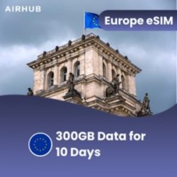 Airhub: Best 300GB eSIM Europe for 10 Days | High-Speed Data