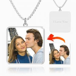 Photo Engraved Necklace