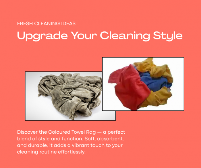 Coloured Towel Rag Pack 15kg for Heavy Cleaning Jobs