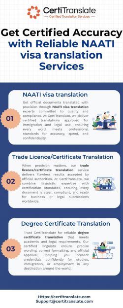 Get Certified Accuracy with Reliable NAATI visa translation Services
