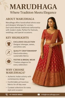 Marudhaga – Timeless Elegance in Women’s Ethnic Wear & Lehengas