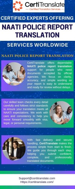 Certified Experts Offering NAATI Police Report Translation Services Worldwide