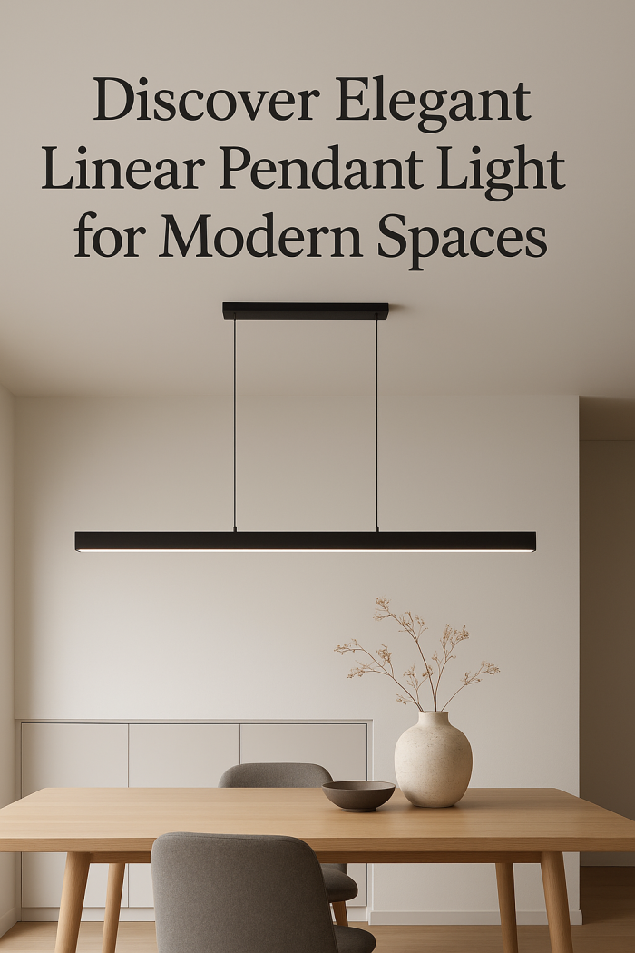 Discover Elegant Linear Pendant Lighting for Modern Spaces