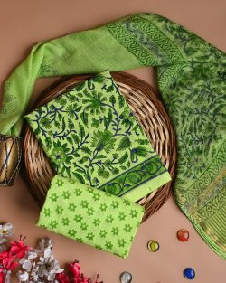 Shop Stylish Cotton Suits with Dupattas Online | Chavi Fashion