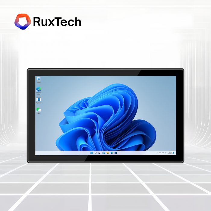 RUXTECH Intel Core i5-1235U 21.5 Inch Windows 11 IP65 Fanless Waterproof Industrial All in one P ...