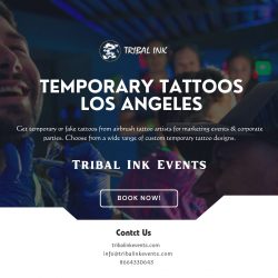 Get Professional Temporary Tattoos in Los Angeles for Unforgettable Events.