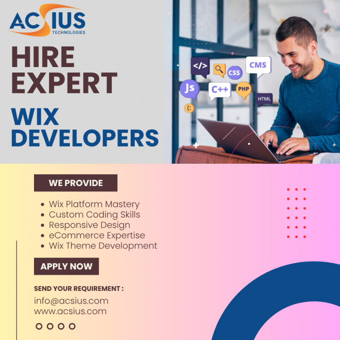 Hire Dedicated Wix Developers
