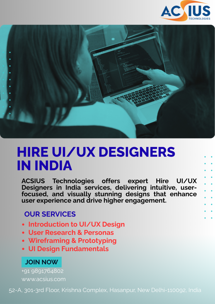 Hire UI/UX Designers in India