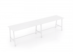 OL Trestle Bar Leaner Table – White Top