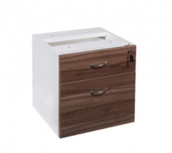 GP OM Premium Office Fixed Desk Pedestal 1 Drawer + 1 File