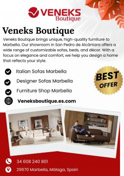 Elegant Sofas in Marbella – Veneks Boutique