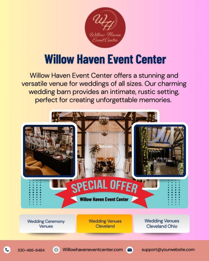 Wedding Ceremony Venues at Willow Haven Event Center