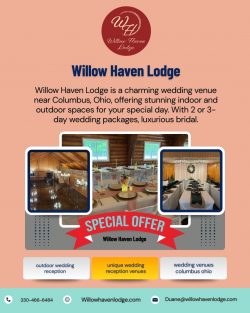 Unforgettable Outdoor Wedding Receptions at Willow Haven Lodge